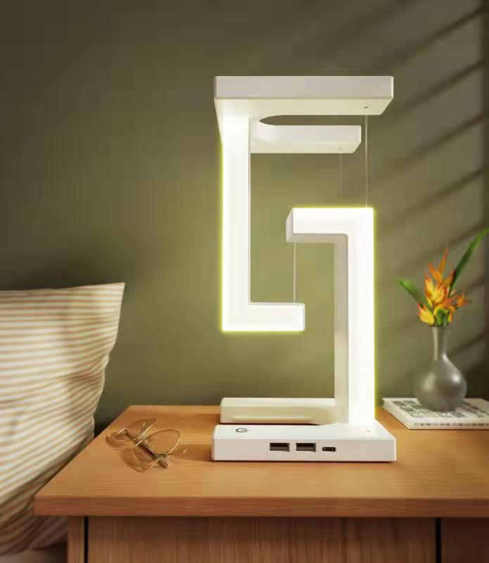 Creative Smartphone Wireless Charging Suspension Table Lamp Balance Lamp Floatin