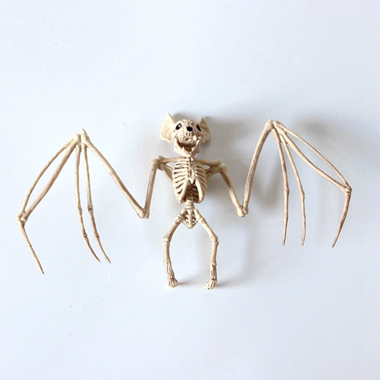 Size: 30cm, style: Bat - Halloween Decoration Artificial Animal Skeleton