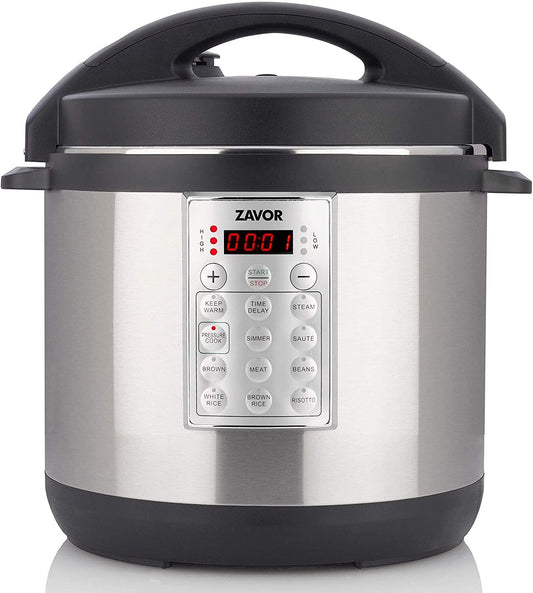 Zavor Select 6Qt Electric Pressure Cooker & Rice Cooker Brushed Stainless Steel