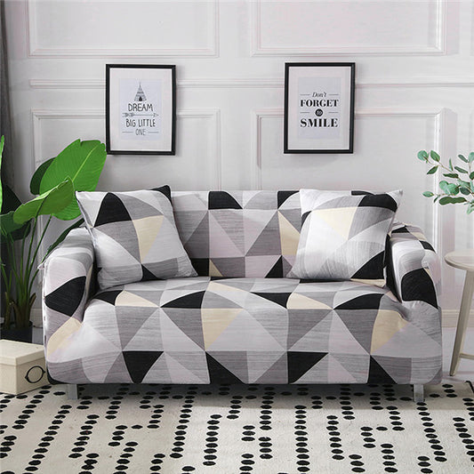 Color: B, Size: 4 seat - Sofa Cover Cute Cats Pattern Sectional Couch Cover All-inclusive Couch Cover Furniture Protector