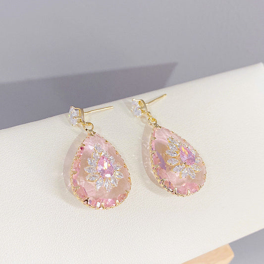 Transparent Drop Earrings Exaggerated And Refreshing Personality