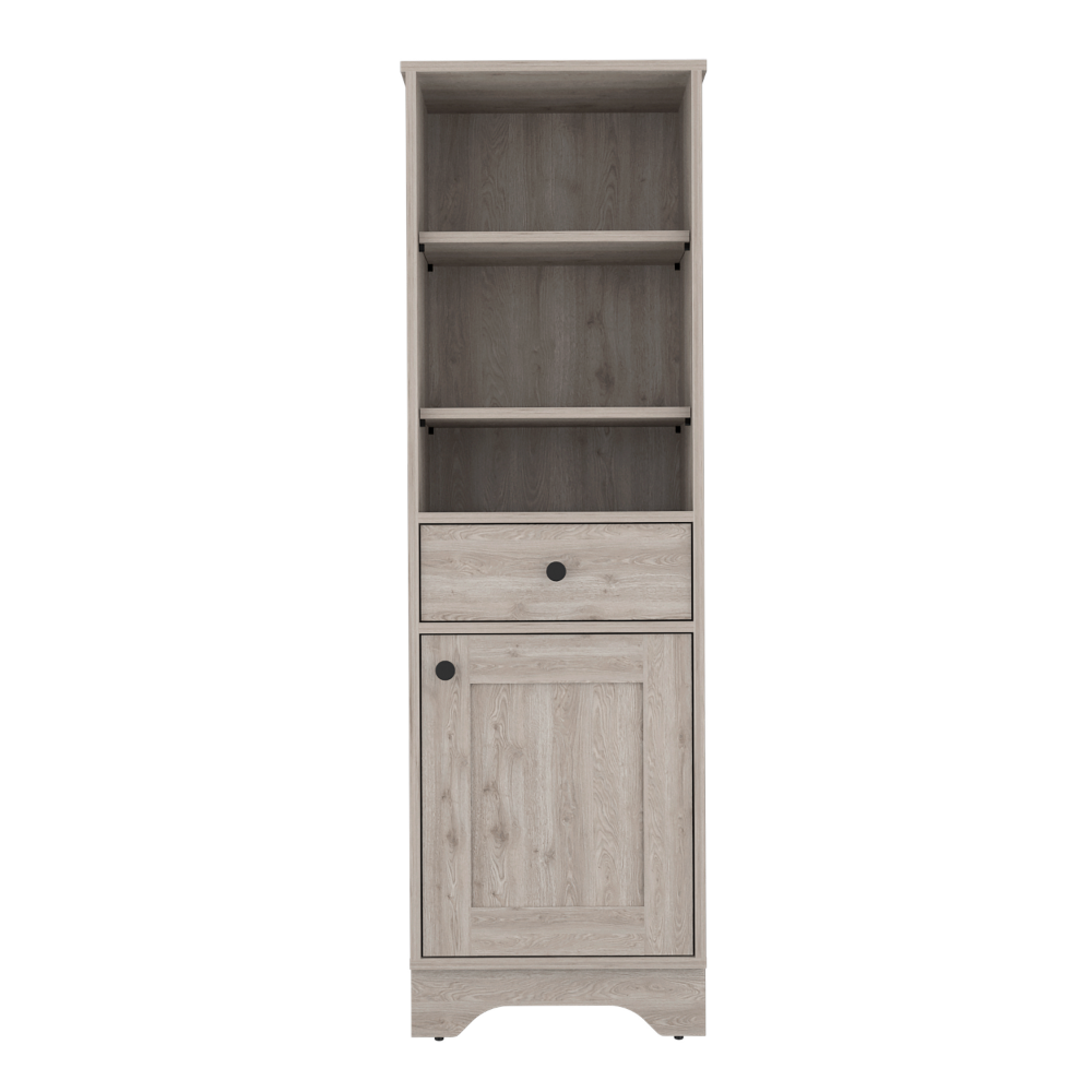 6 Drawer Double Dresser Tronx, Superior Top, Light Oak / White Finish-2