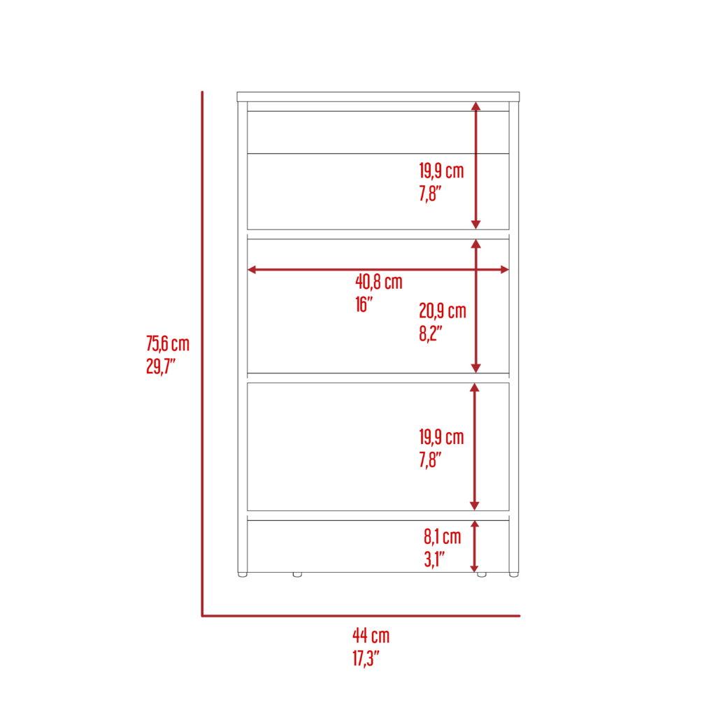 6 Drawer Double Dresser Tronx, Superior Top, White Finish-7