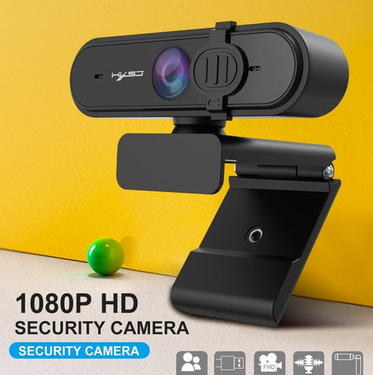 1080P HD Webcam with Mic Fast Autofocus Web Camera with Protective Cover HD 1080P