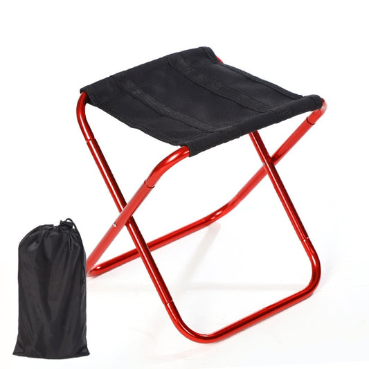 Color: Red - Portable Outdoor Furniture Adjustable Fishing Chair Lightweight Picnic Camping Chair Folding Chairs