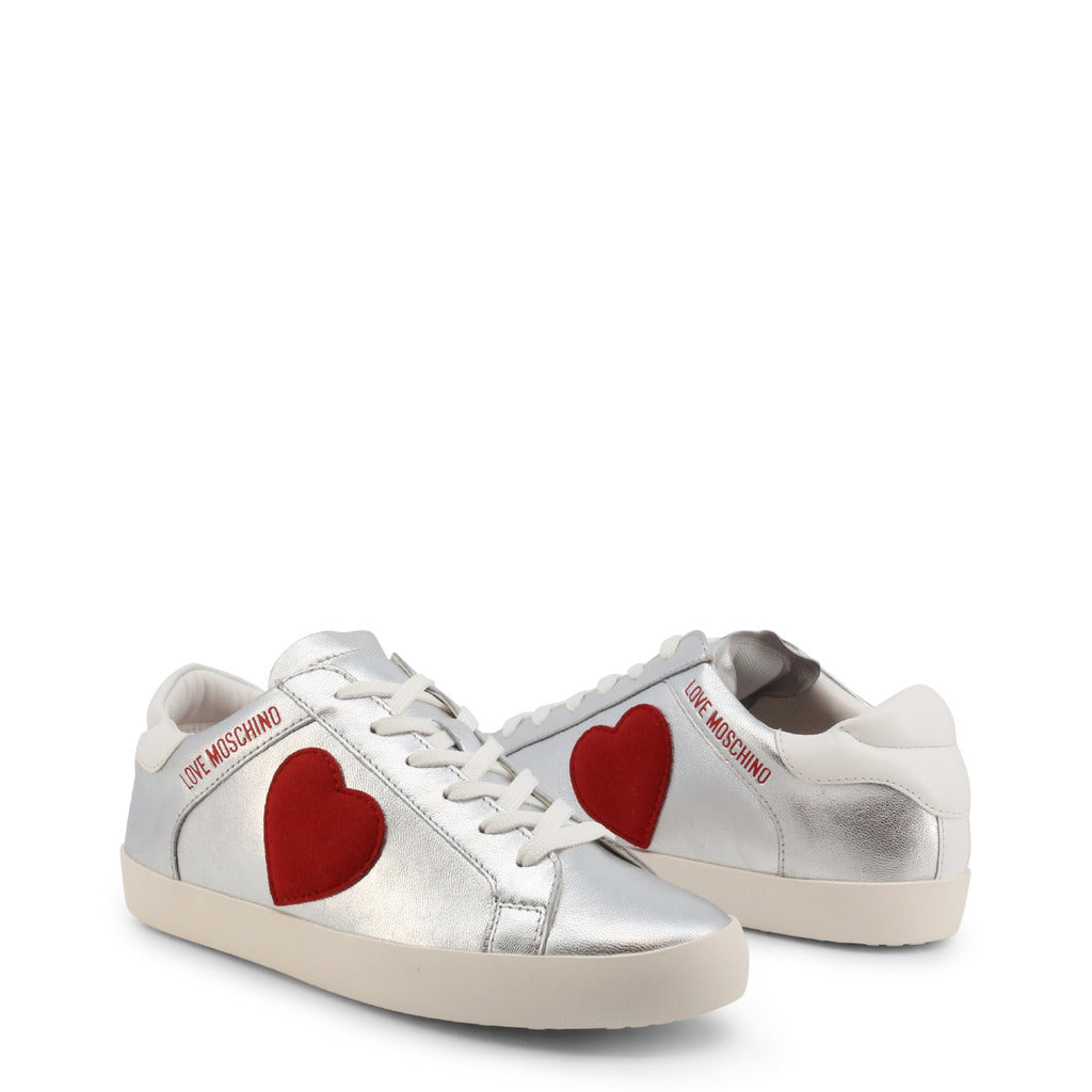 Silver Heart Sneakers - American Smart