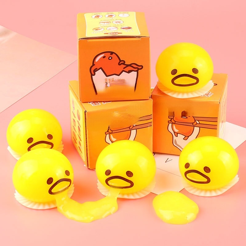 Squishy Puking Egg Yolk Stress Ball