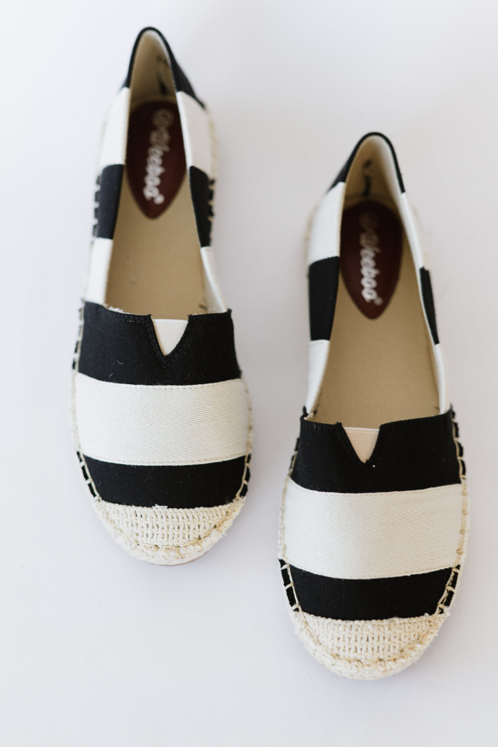 Casual Striped Espadrille Shoes - American Smart