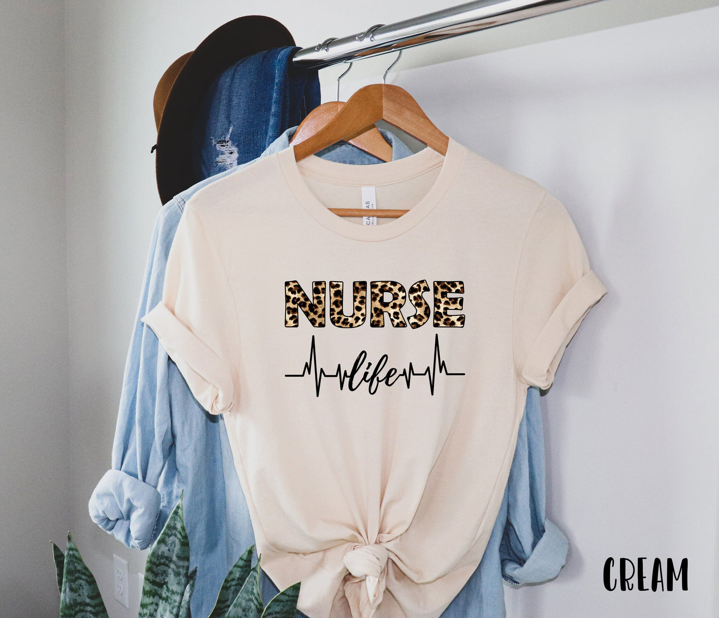 Leopard Nurse Life Shirt, Nurse Life Shirt, Nurse Shirts - American Smart